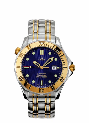 Omega Seamaster Diver 300M Quartz 41 Stainless Steel / Yellow Gold / Blue / Bracelet 2342.80.00 (23428000)